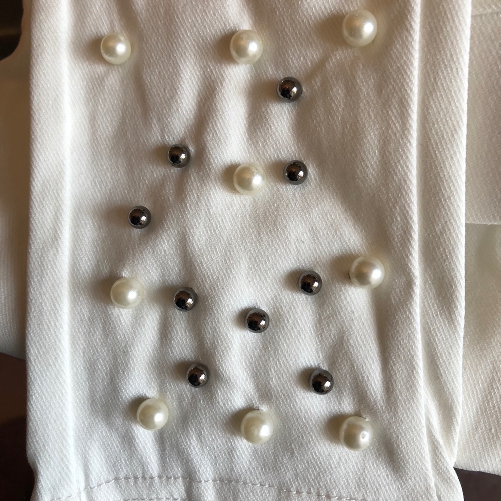 White & Black Pearl Jeggings S/M - LAST PAIR!! - Picture 4 of 6